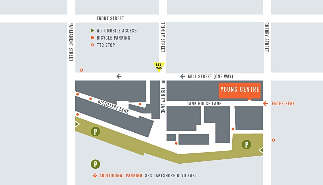 Young Centre Parking Map